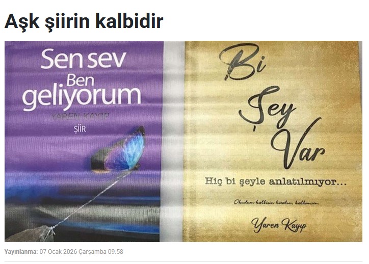 Aşk şiirin kalbidir